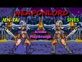 Weaponlord SNES Jen Tai Arcade Playthrough Adventurer Difficulty