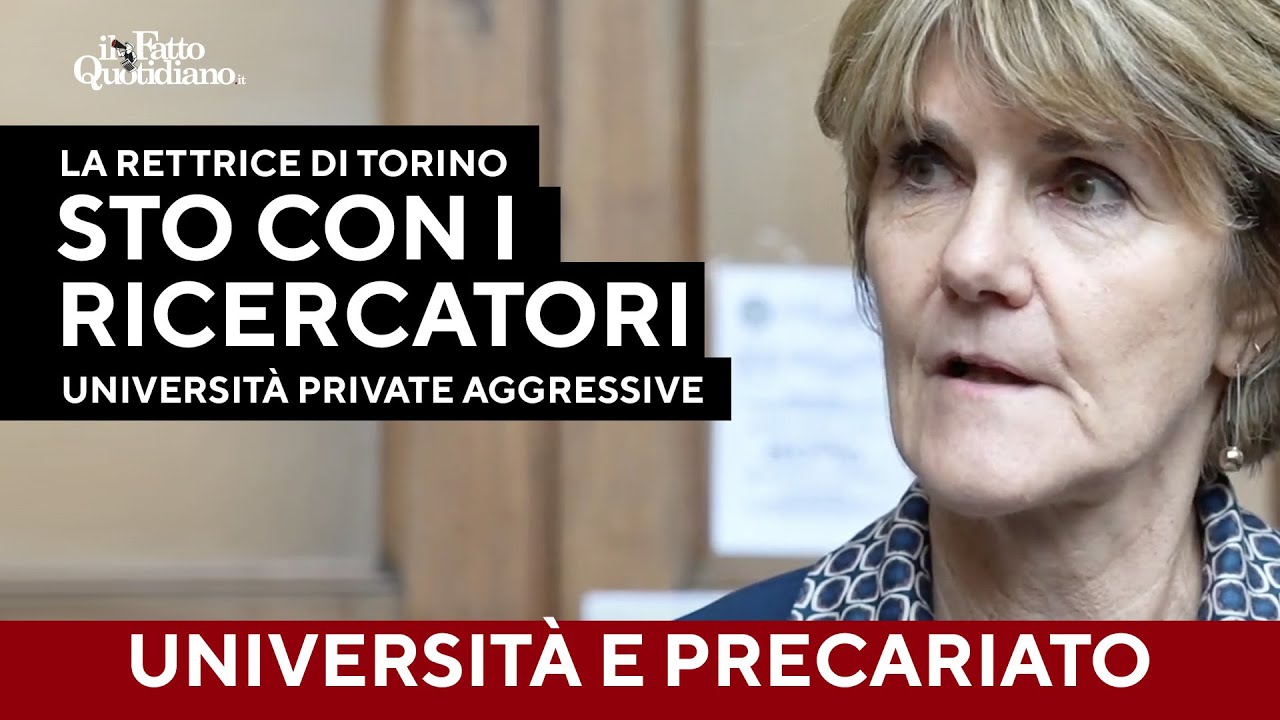 Università, la rettrice di Torino sta coi precari: “Sostegno contro il problema del precariato”