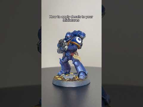 How to PROPERLY apply decals to your miniatures #miniaturepainting #warhammer40k #tabletopgaming