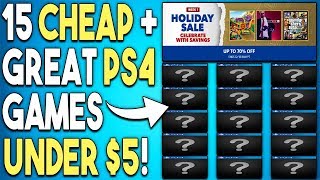 15 Super Cheap PS4 Games Under $5 Now! - PSN Holiday Sale 2018 Deals!