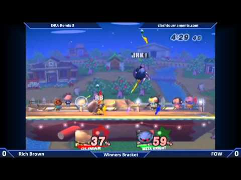 E4U Remix 3 - FOW vs Rich Brown - SSBB
