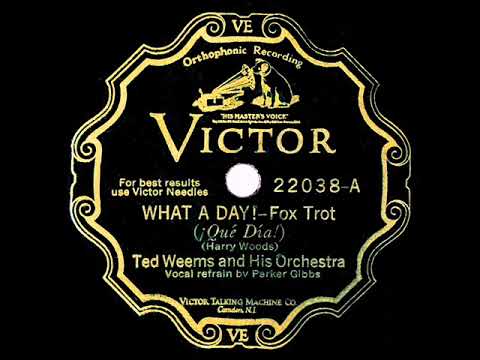 1929 Ted Weems - What A Day! (Parker Gibbs, vocal)
