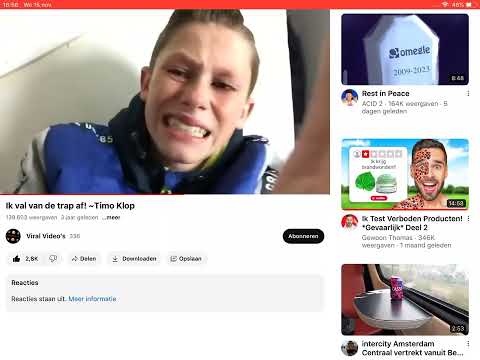 Timo valt van de trap 🤣