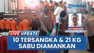 Polda Kaltara Ungkap Empat Kasus Narkoba selama Juli 2025, Amankan 21,3kg Sabu & 10 Tersangka