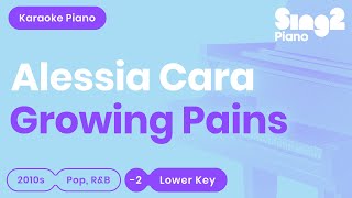 Growing Pains (Lower Key - Piano Karaoke Instrumental) Alessia Cara