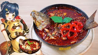  - Genshin Impact: It's NOT "KokoFish," BUT Xiangling's specialty / 原神料理 香菱のオリジナル料理「万民堂水煮魚」再現