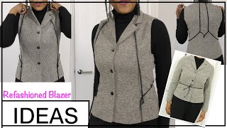 Refashioning A Thrifted Blazer With Amazing Results | Colleen G Lea