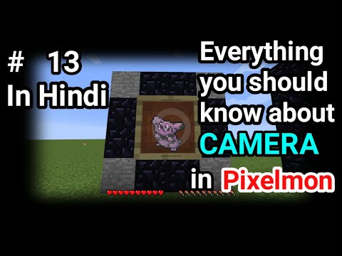 Minecraft Pixelmon Tutoriol # 13 (How to craft & Use a Camera in Pixelmon) In Hindi
