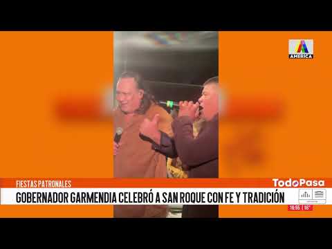Fiestas patronales: Gobernador Garmendia celebró a San Roque con fe y tradición