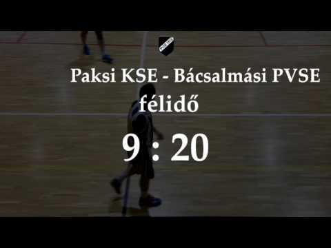 Paksi KSE - Bácsalmási PVSE