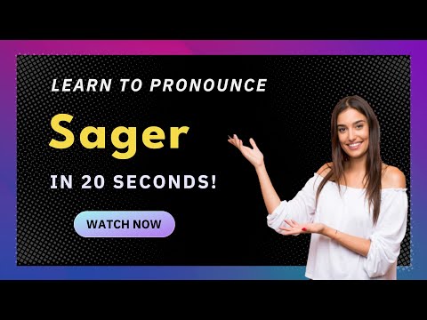 Learn How to Pronounce Sager (Germany/German Pronunciation) with Audio and Phonetic Spelling