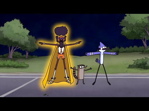 Regular Show - The Man of Basketball Teaches Mordecai And Rigby To Play Basketball