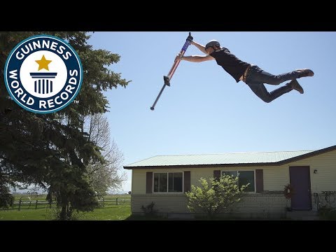 Highest Jump on a pogo stick - Guinness World Records