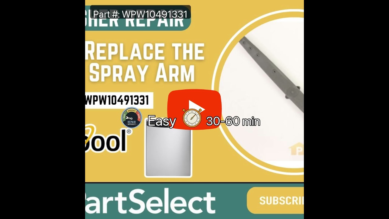 Replacing your Kenmore Dishwasher Dishwasher Lower Spray Arm