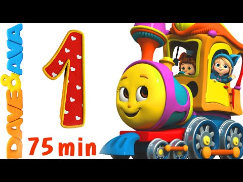 Numbers Song Collection | Number Train 1 to 10 | Counting Songs and Numbers Songs from Dave and Ava Video