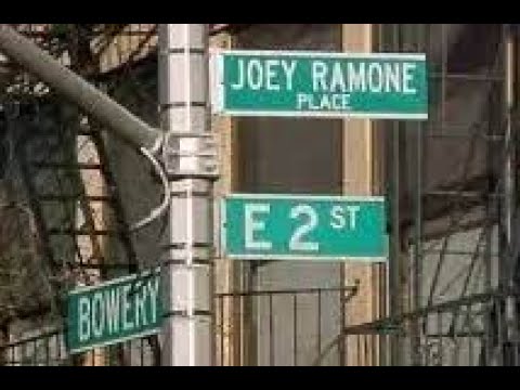 Kevin Grace visits the grave of Joey Ramone & Joey Ramone Place street sign (updated)