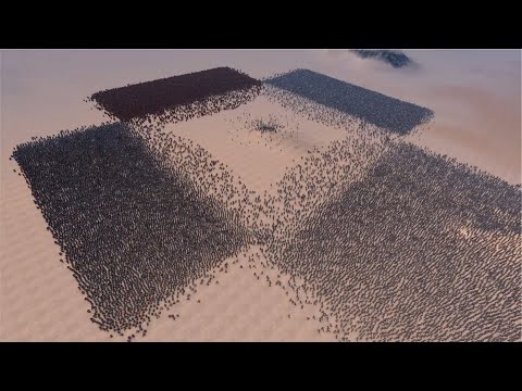 300 ZOMBIE COPS VS 40,000 ANCIENT SOLDIERS: SPARTANS + PERSIANS + ROMANS + WILD MAN - UEBS MODS
