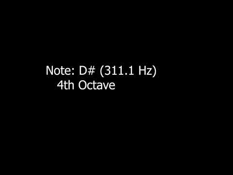 D4# Test Tone, 4th Octave - 311.1 HZ