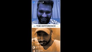 Difference between MI & CSK | Instagram LIVE - Rohit Sharma & Harbhajan Singh