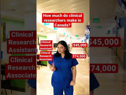 How much do clinical researchers make in Canada? #shorts #clinicalresearch #canada
