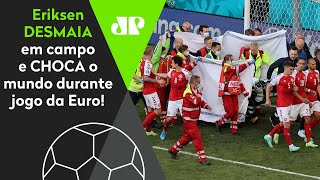 Chocante! Eriksen desmaia em campo e recebe massagem cardíaca durante jogo da Eurocopa