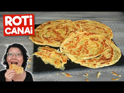 Roti Canai - Fantastic Malaysian - Indian Bread - Easy Spreading Technique by Throwing the Dough !