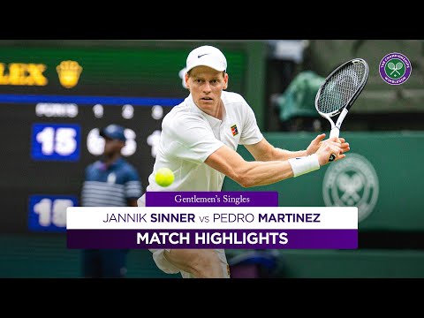 Utter dominance | Jannik Sinner vs Pedro Martinez | Highlights | Wimbledon 2025