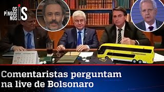 EXCLUSIVO: Entrevista durante a live de Jair Bolsonaro desta quinta-feira, 22