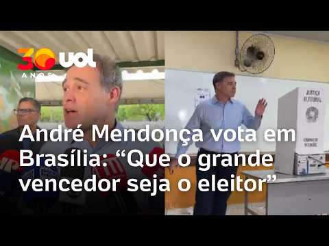 André Mendonça vota em Brasília: “Que o grande vencedor seja o eleitor e o país”