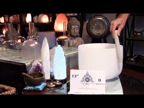 Crystal Singing Bowl Note D 13 Inch Sacral Chakra