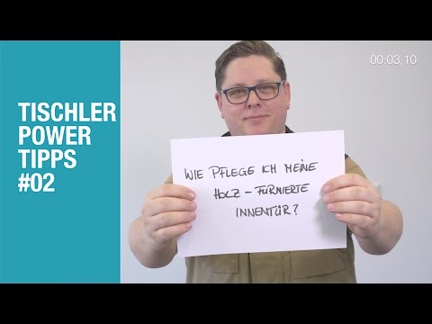 Wie pflege ich eine Holzfurnierte Innentür richtig? / Tischler Power Tipp 2