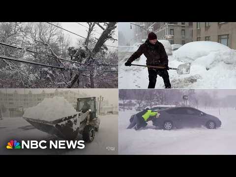 Historic winter storm blasts Northeast bringing heavy snow and travel chaos