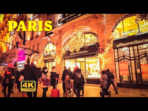 🎄Paris Christmas Walk 2021 |  Avenue des Champs-Élysées [4K UHD]