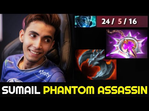 SUMAIL No Mercy 24 Kills with Nullifier Build Phantom Assassin 7.27 Dota 2