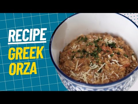 Greek Orzo Recipe | Serves 4 | Ready to eat in 30 Minutes