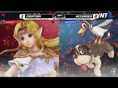 Quarantainment 22 Losers R4 - Cryptom (Zelda) Vs. Accursed (Duck Hunt) Smash Ultimate - SSBU