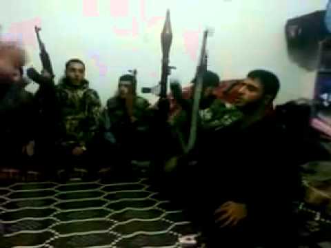 سهرة ثورية من قبل عناصر كتيبة الفاروق في مدينة حمص