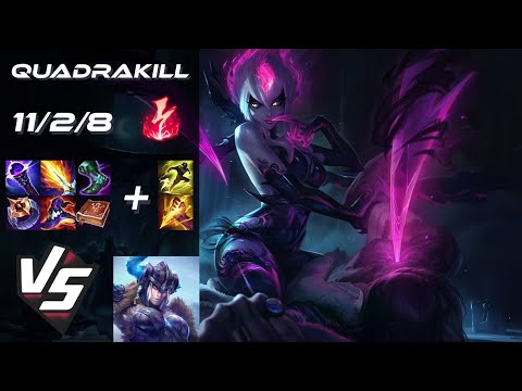 JUNGLE Evelynn vs Sejuani [QUADRAKILL] - EU Challenger Patch 25.S2.5