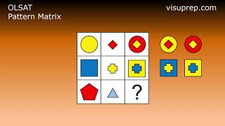 OLSAT Pattern Matrix Question - Grade 2