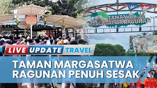 Taman Margasatwa Ragunan Dipenuhi Masyarakat yang Berwisata saat Libur Lebaran