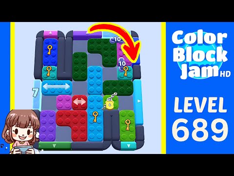 Color Block Jam Level 689 Solution Walkthrough