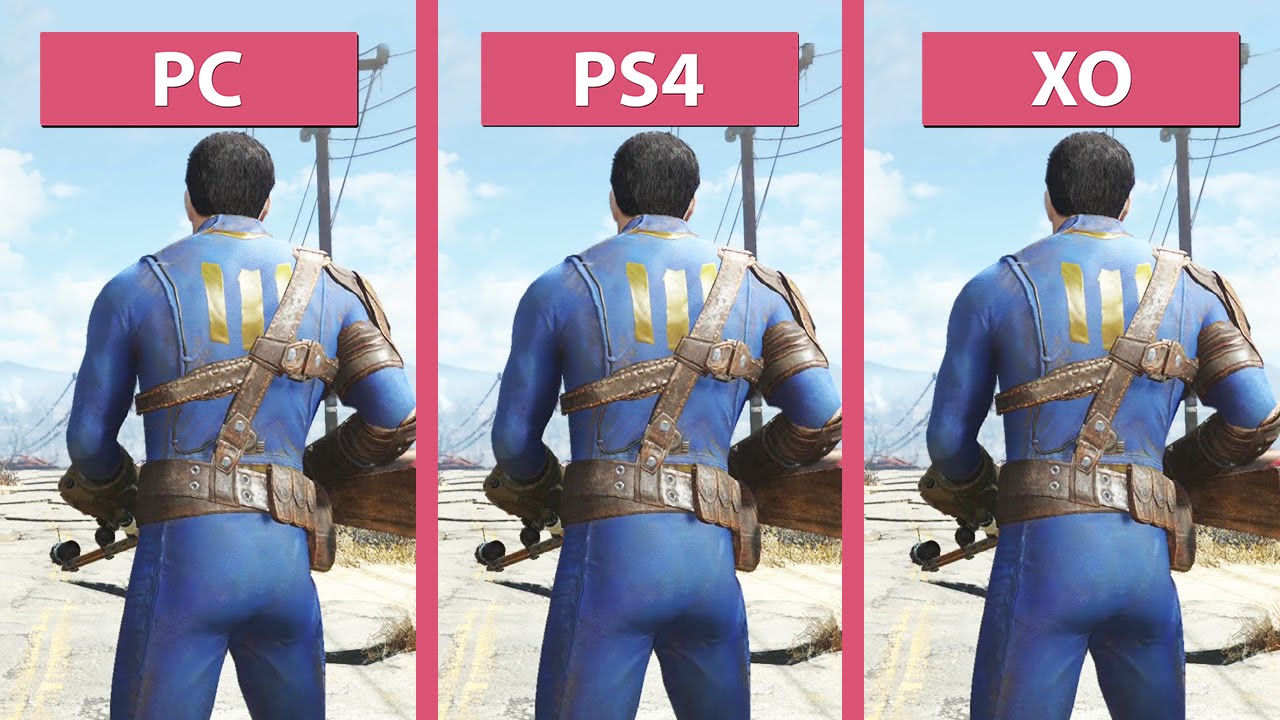 Fallout 4 â€“ PC vs. PS4 vs. Xbox One Graphics Comparison [FullHD][60fps] - YouTube