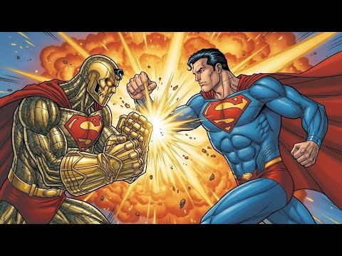 Gold Amazo vs Superman Prime One Million – The Ultimate Cosmic Showdown