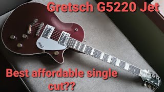 Video thumbnail for Best affordable electric guitar? The Gretsch, G5220 Jet BT Single-Cut, in Dark Cherry Metallic, Demo by Chris Tompkins