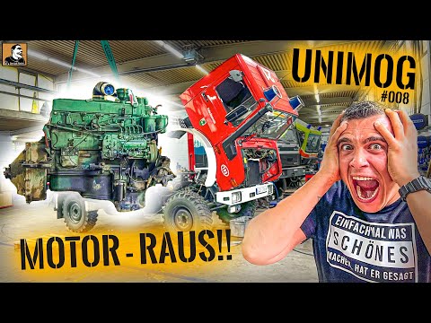 MOTOR TAUSCH beim Prepper UNIMOG #008 - Mehr PS Power für die SAHARA EXPEDITION | Survival Mattin