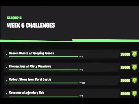 Fortnite Chapter 2 Season 4 Week 6 Challenges Leaked