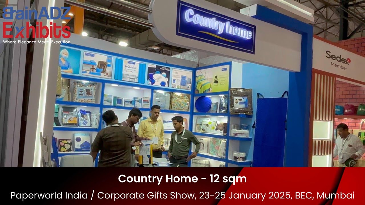 Country Home at Paperworld India 2025 | Stunning Stall Design by BrainADZ Exhibits!