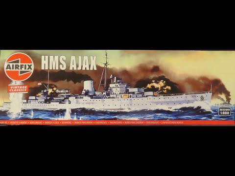 Airfix Vintage Classic 1:600 HMS Ajax - Review & Build