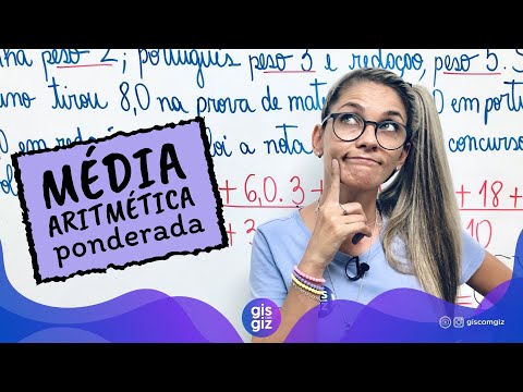 MÉDIA PONDERADA \Prof. Gis/