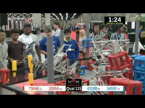 2015 VRC Math Q115 - 7504E 2205A vs 4318B 5455F - 70 to 26 - VEX Worlds 2015 - Math Division
